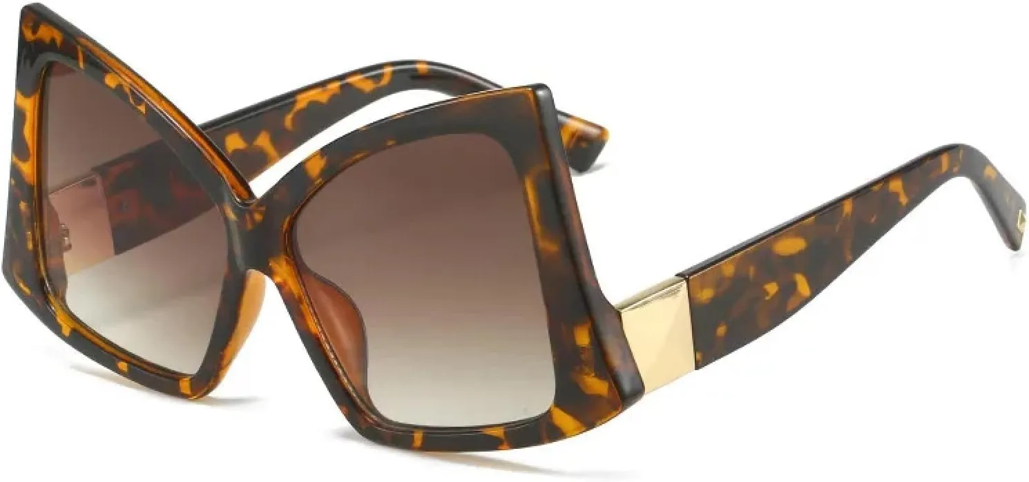 Oversized Sunglasses Fashion Women Shades Uv400 Vintage Glasses