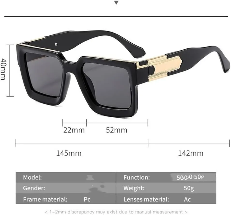 Oversized Sunglasses For Women Men Fashion Luxury Sun Glasses Shades UV400 Eyeglasses