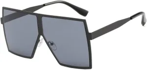 Oversized Sunglasses For Women Metal Frame Shades Vintage Glasses UV400(3,One Size)