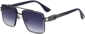 Oversized Sunglasses Men Big Frame Rimless Sun Glasses For Male Vintage Eyewear Shades UV400