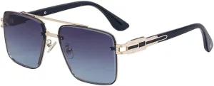 Oversized Sunglasses Men Big Frame Rimless Sun Glasses For Male Vintage Eyewear Shades UV400