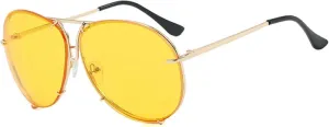 Oversized Sunglasses Men Vintage Gradient Outdoor Shades Women Trendy Multi-color Sun Glasses