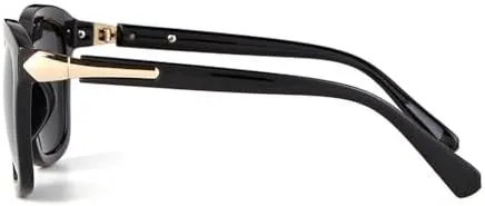 Oversized Sunglasses Men Vintage Retro Black Frame Sun Glasses Women Shades UV400