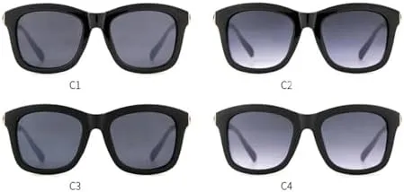 Oversized Sunglasses Men Vintage Retro Black Frame Sun Glasses Women Shades UV400