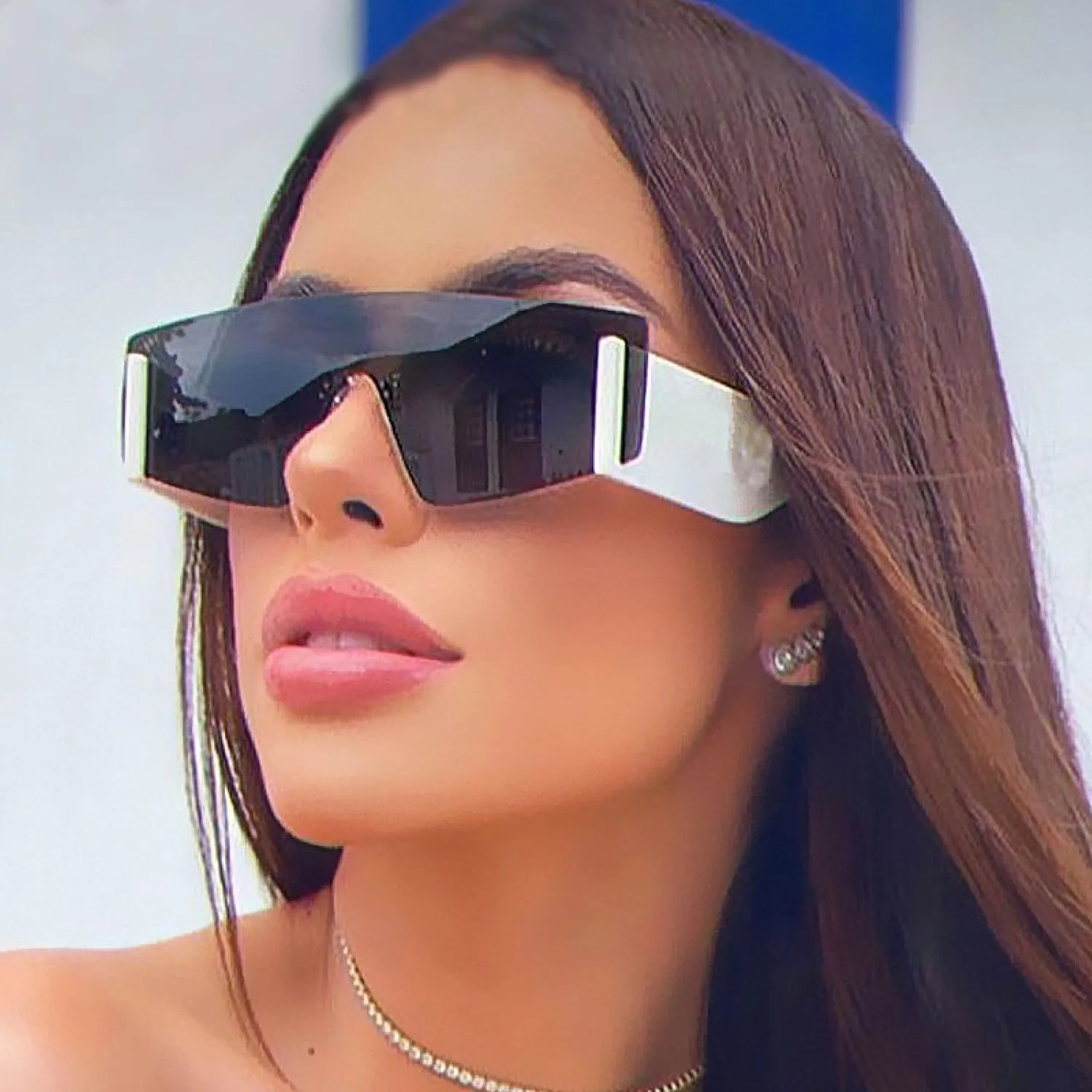 Oversized Sunglasses Women Fashion Shades Uv400 Vintage Men Glasses