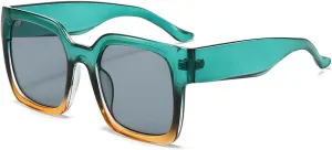 Oversized Sunglasses Women Vintage Gradient Frame Female Sun Glasses Shades UV400