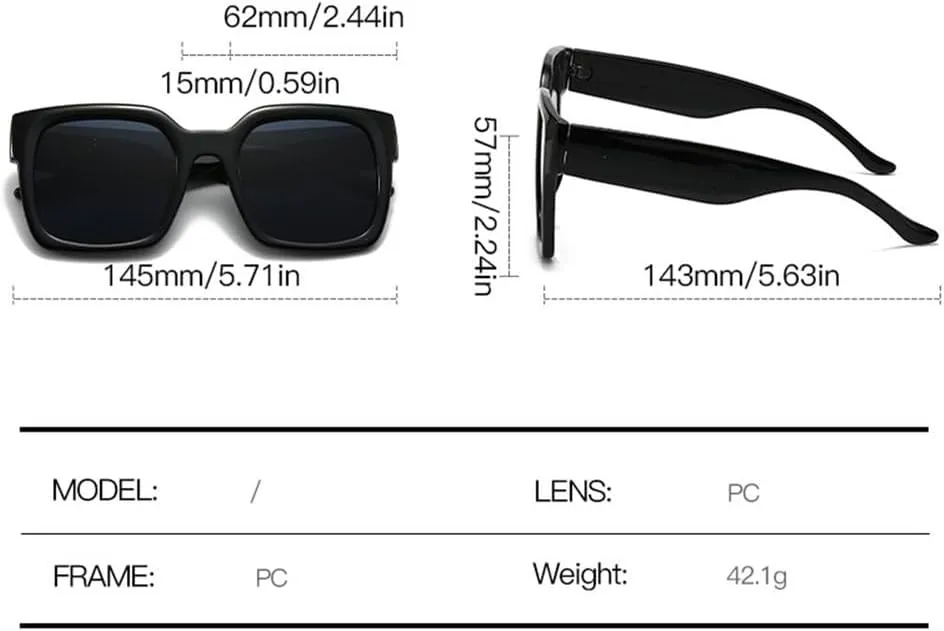 Oversized Sunglasses Women Vintage Gradient Frame Female Sun Glasses Shades UV400