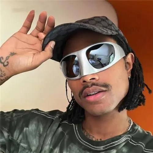 Oversized Sunglasses Women Vintage Punk Men Shades