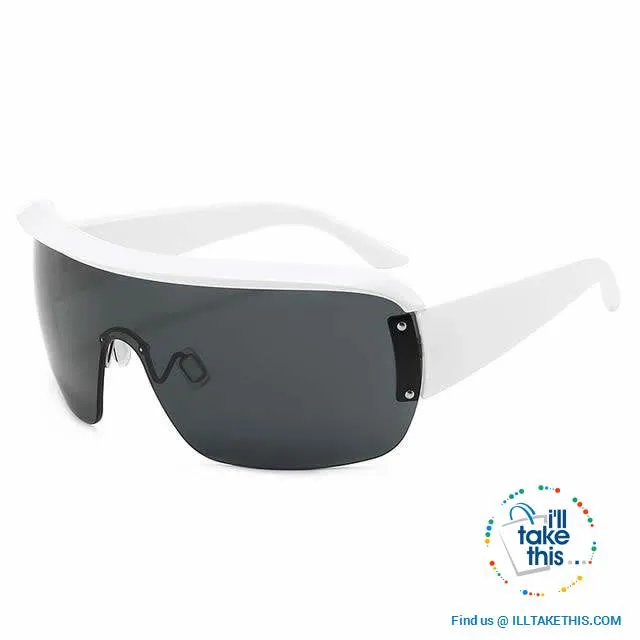 Oversized Vintage Goggle One Piece Gradient SunGlasses UV400 - Unisex 😎 💝