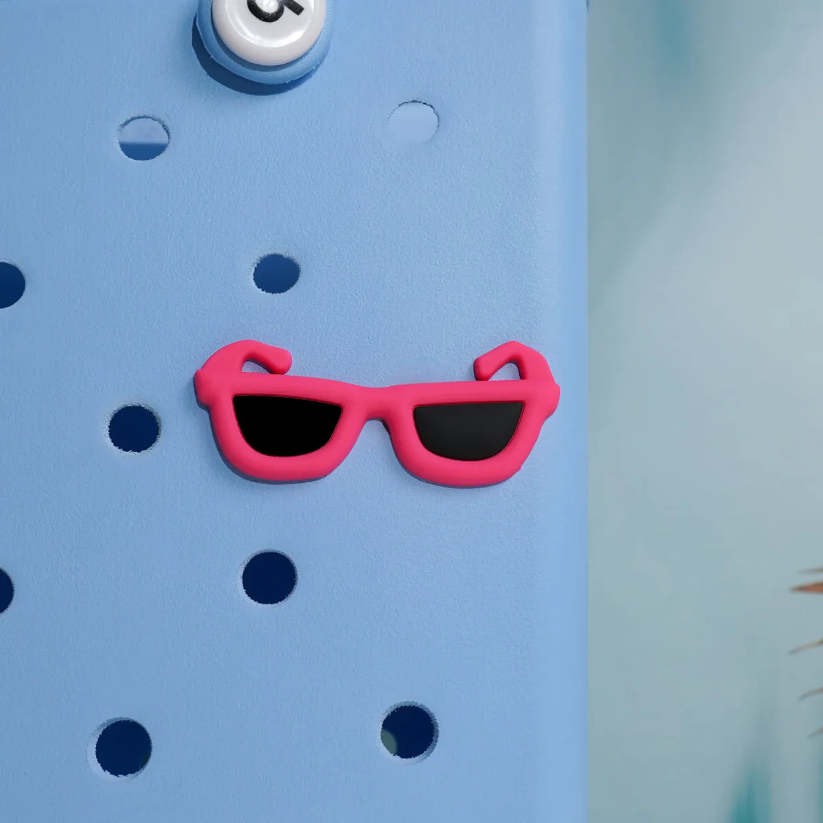 Owllaser Sunglasses Charm for Handbags, Accessories PVC Rubber for Bogg Bags