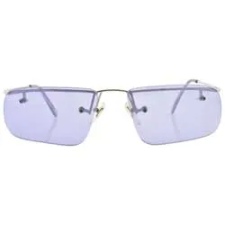 PECKER Purple Rimless Sunglasses