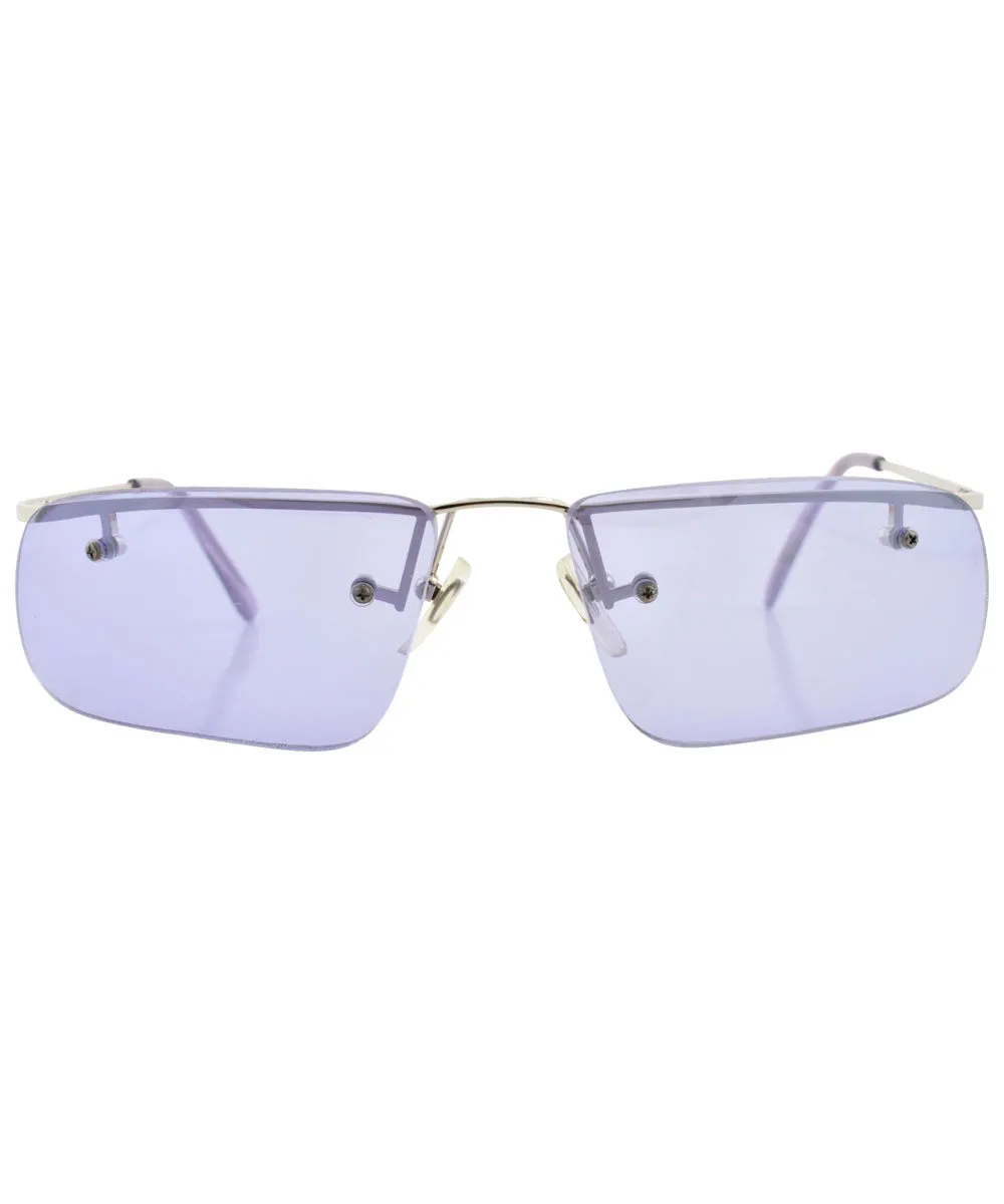 PECKER Purple Rimless Sunglasses