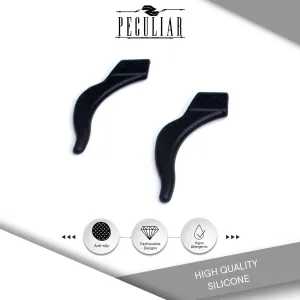 Peculiar SS22A Silicon Rubber Eyeglass Hook End Tips Anti Slip Ear Grip