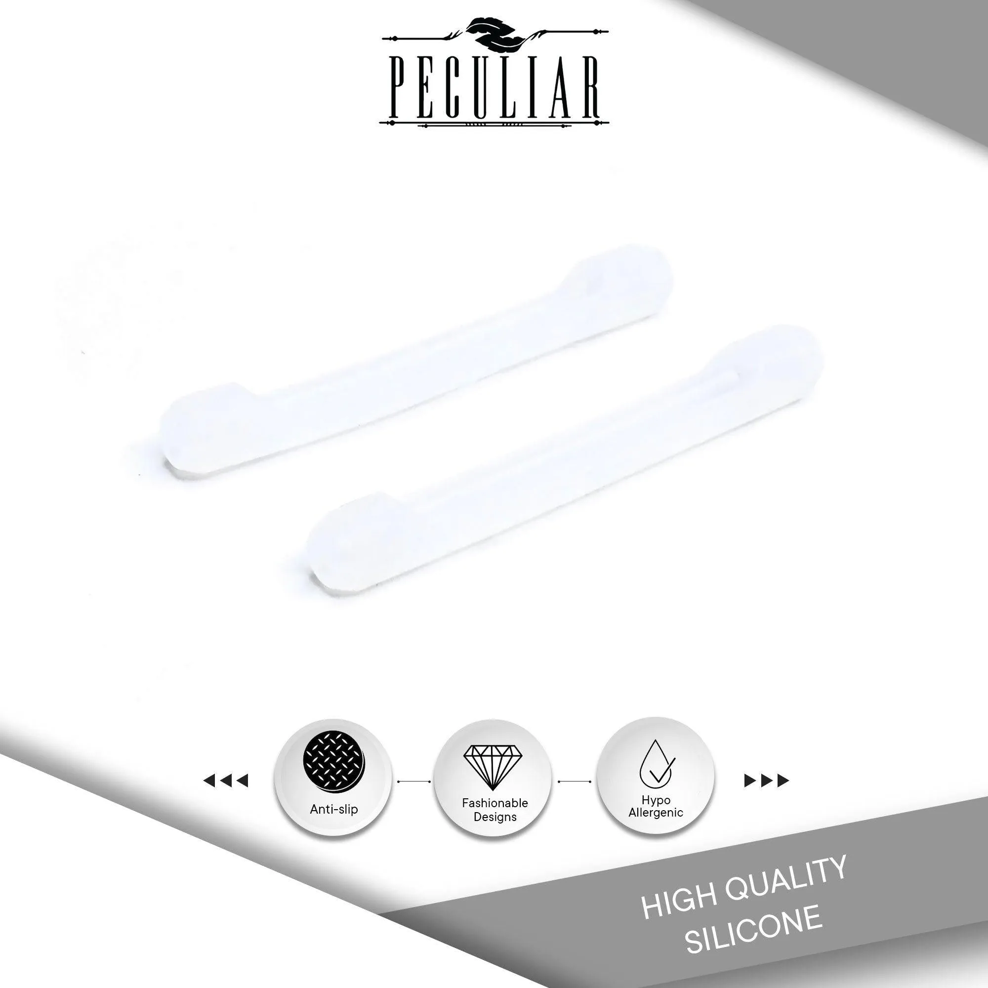 Peculiar TTS05 Silicon Rubber Eyeglass End Tips Anti Slip Ear Grip