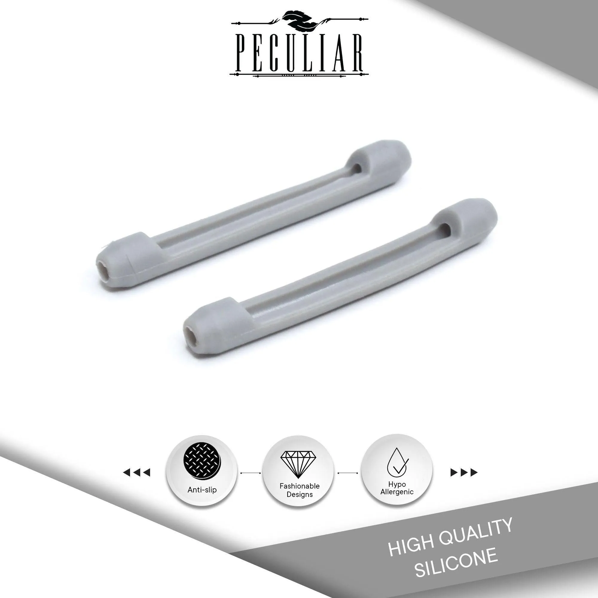 Peculiar TTS05 Silicon Rubber Eyeglass End Tips Anti Slip Ear Grip