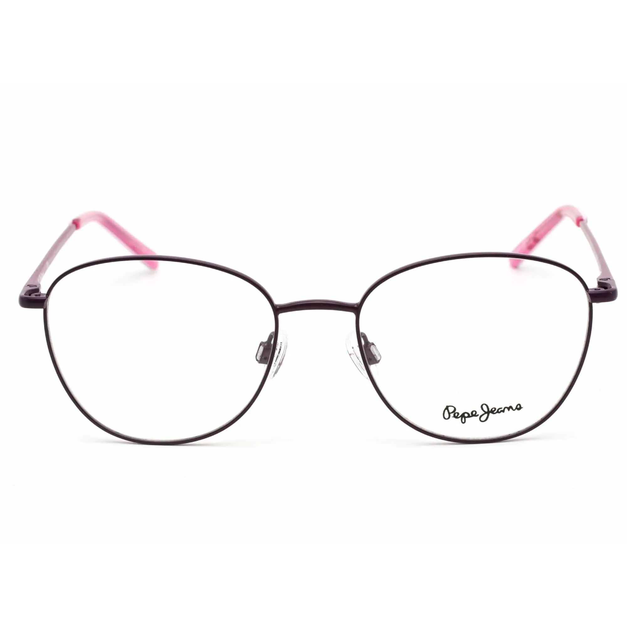 Pepe Jeans Women's Eyeglasses - Purple Oval Full-Rim Metal Frame | PJ1303 C#