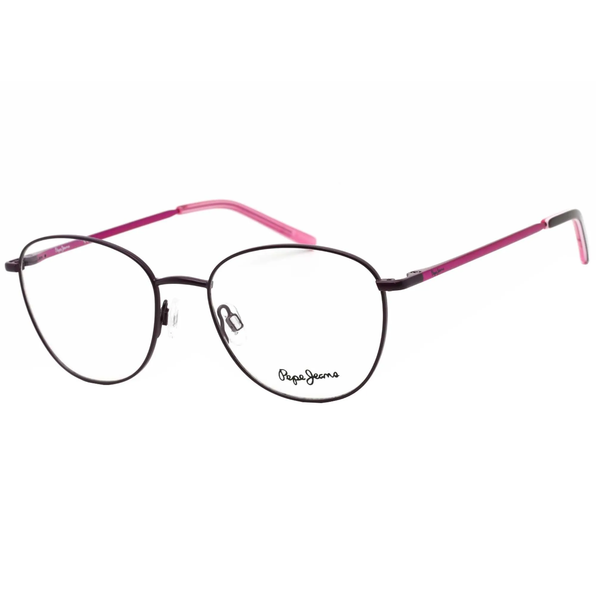 Pepe Jeans Women's Eyeglasses - Purple Oval Full-Rim Metal Frame | PJ1303 C#