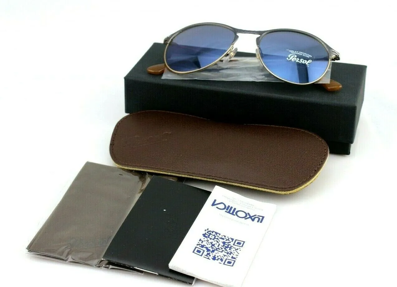 Persol Men's Tempered Glass Lens Sunglasses PO 7649-S 1071/56 53 mm