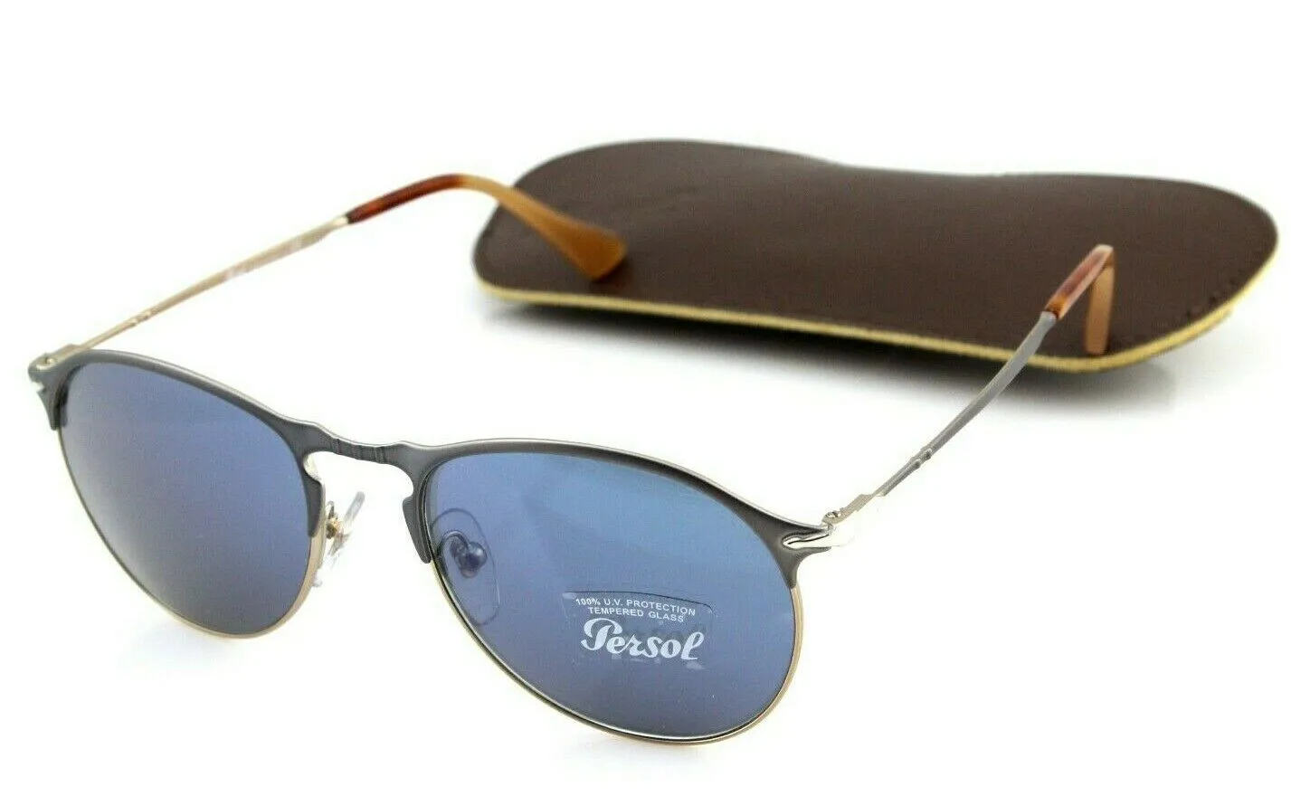 Persol Men's Tempered Glass Lens Sunglasses PO 7649-S 1071/56 53 mm