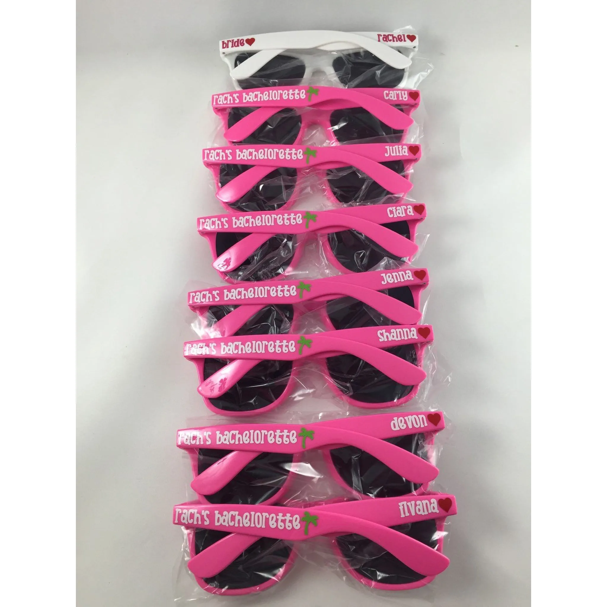 Personalized Sunglasses, Wedding Bridal Party Favors, Bachelorette Gifts, Destination Wedding Gifts, Cruise Mementos, Custom Glasses