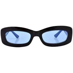 PHONER Black/Blue Square Sunglasses