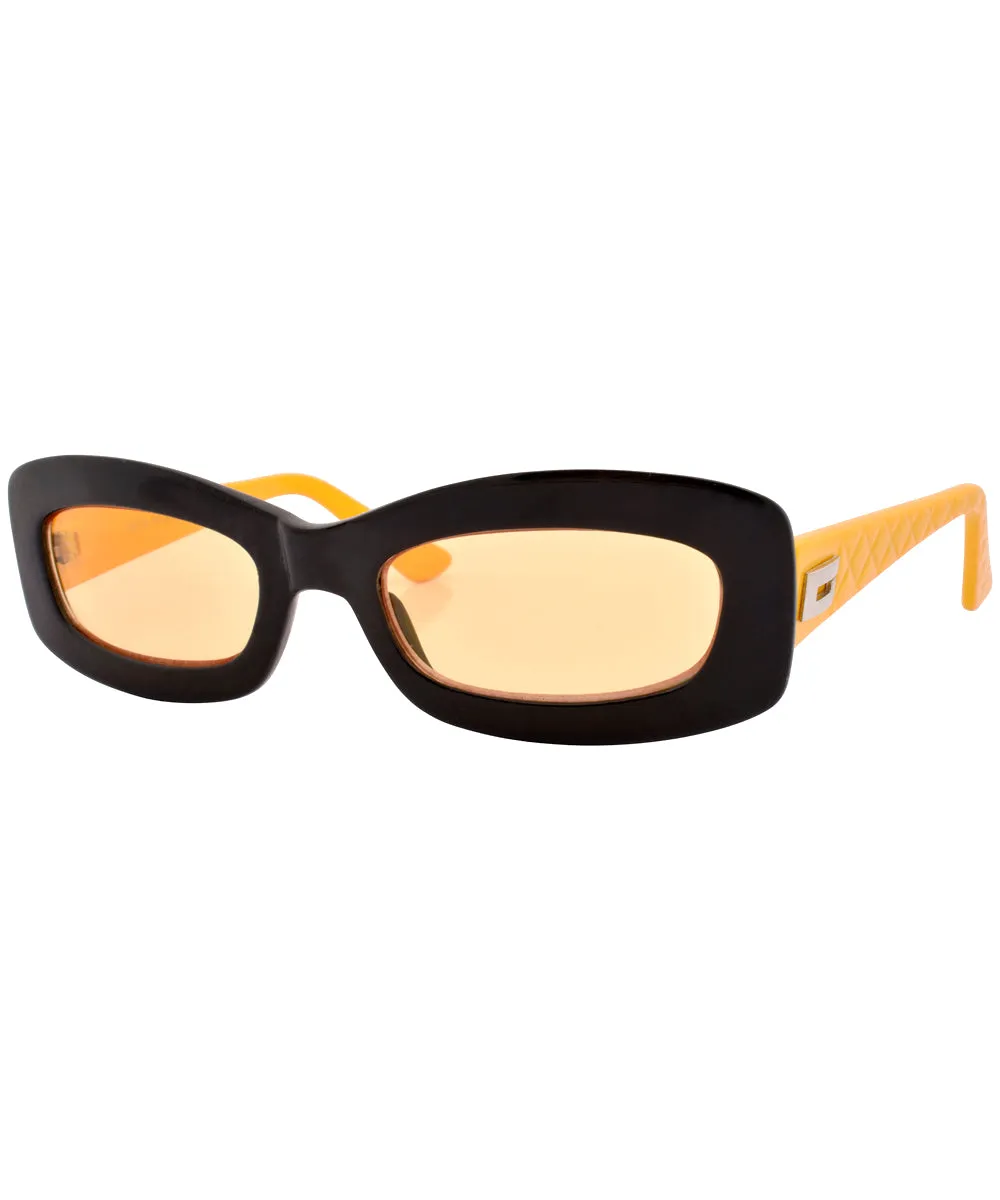 PHONER Black/Yellow Square Sunglasses