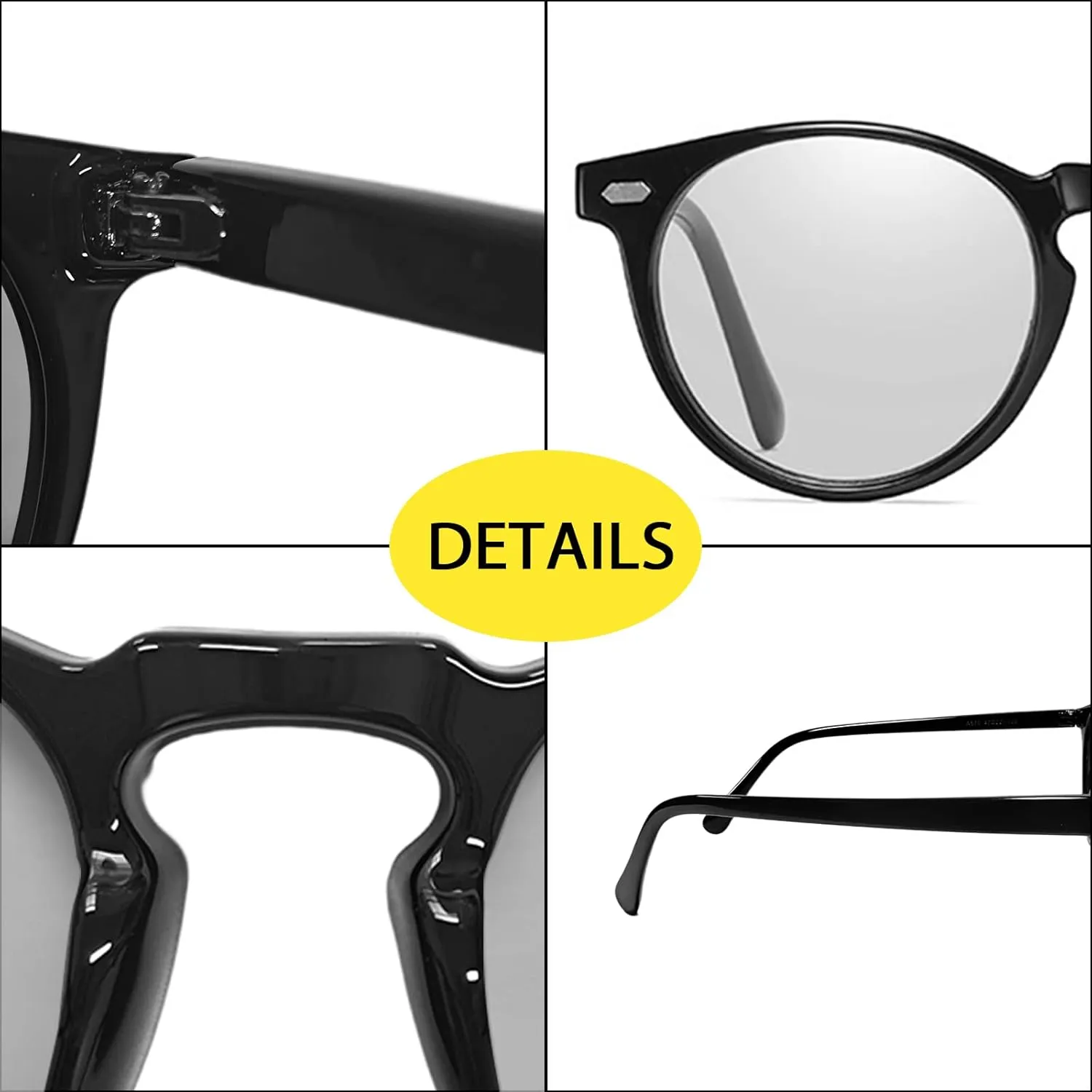 Photochromic Polarized Sunglasses For Men Women UV Protection Round Clear Driving Glasses Anti Glare Eyewear Glasses