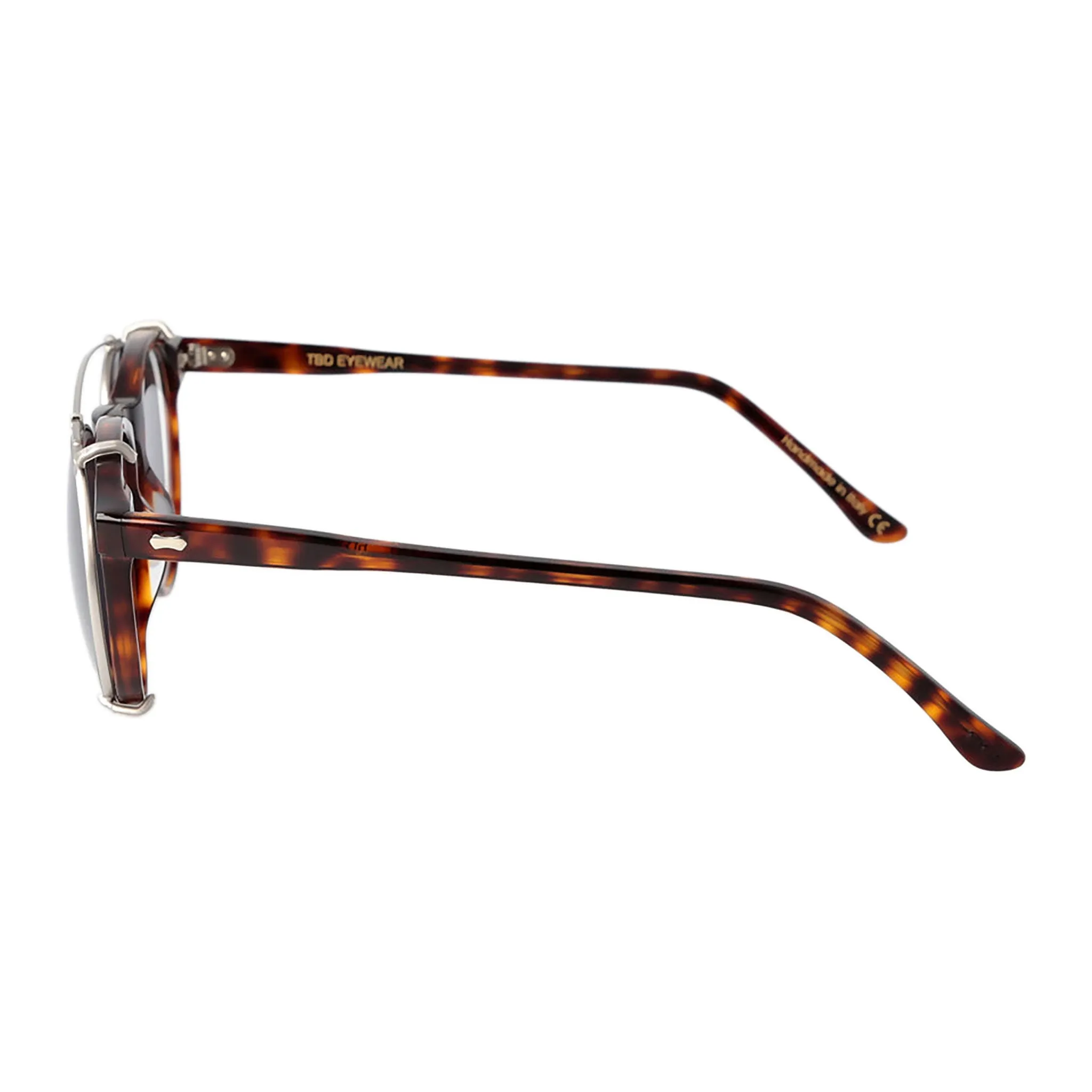 Pleat Sunglasses - Classic Tortoise/Grey