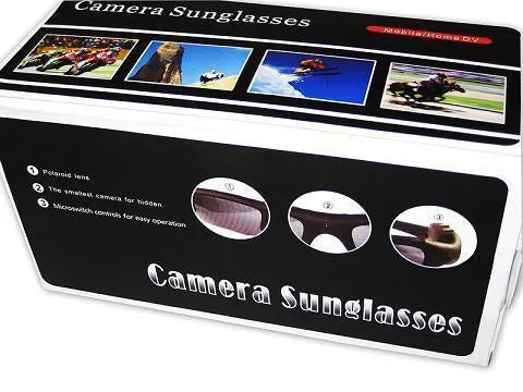 Plug & Play Video DVR Sunglasses Recorder w/ Built-in Microphone