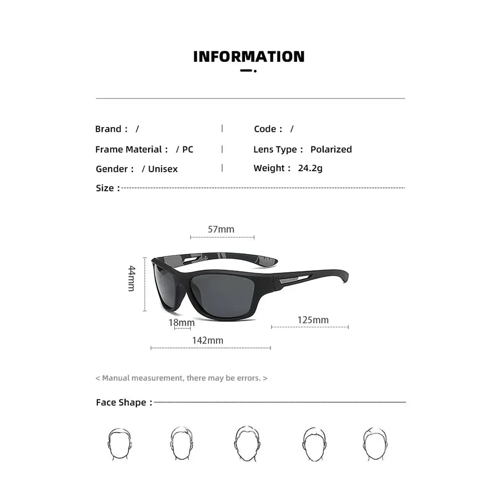 Polarized Cycling Sunglasses Men Women Driving Camping Hiking Fishing Classic Sun Glasses Outdoor Sports UV400 BicycleEyewear
