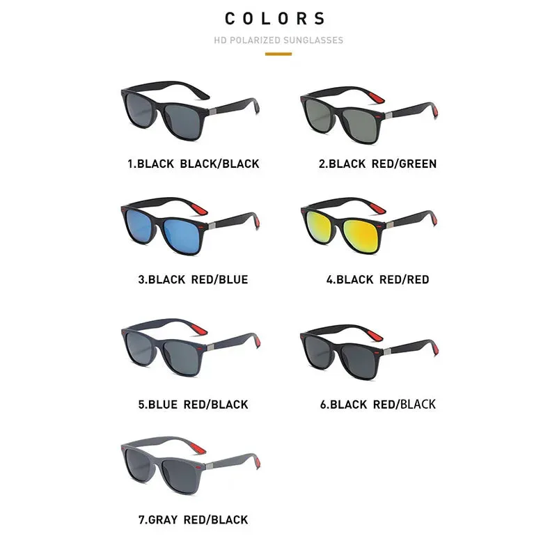 Polarized Night Vision Driving Glasses – PC Frame Anti-Glare Sunglasses for Men, Outdoor Sports & Day/Night Use, Sporty UV Protection Goggles - Easy Gift for Him
