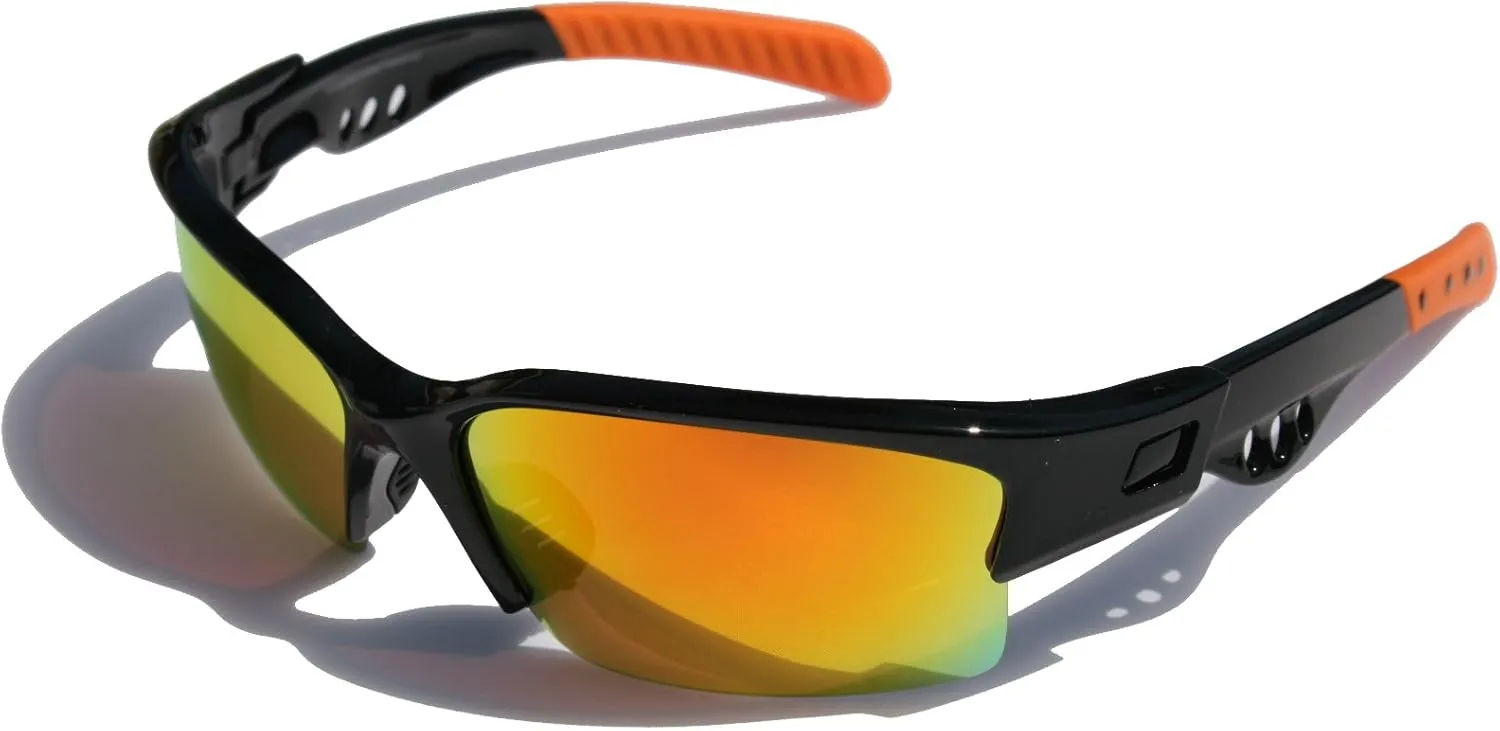 Polarized Sports Sunglasses for Men Women Baseball Running Cycling Fishing Driving Golf Softball Hiking Sunglasses TR90