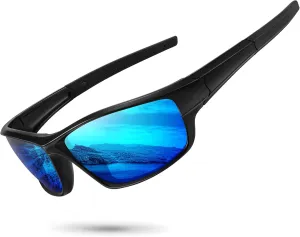 Polarized Sports Sunglasses for Men Women Driving Cycling Fishing Wrap Around Sun Glasses UV400 Protection