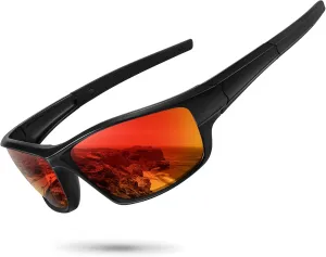 Polarized Sports Sunglasses for Men Women Driving Cycling Fishing Wrap Around Sun Glasses UV400 Protection