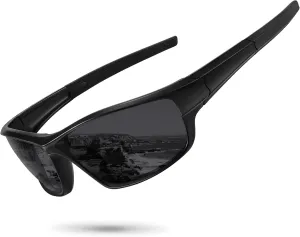 Polarized Sports Sunglasses for Men Women Driving Cycling Fishing Wrap Around Sun Glasses UV400 Protection