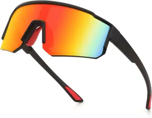 Polarized Sports Sunglasses for Men Women,Youth Baseball Softball Cycling Running Glasses TR90 Frame