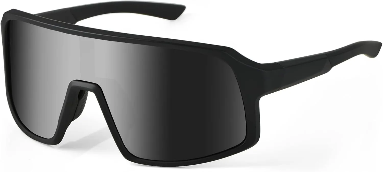 Polarized Sports Sunglasses, UV400 Protection Cycling Glasses for Women & Men, Baseball/Fishing/Running/Golf AB2203
