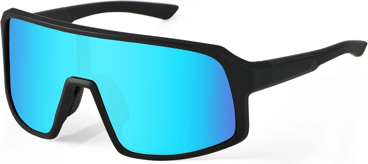 Polarized Sports Sunglasses, UV400 Protection Cycling Glasses for Women & Men, Baseball/Fishing/Running/Golf AB2203
