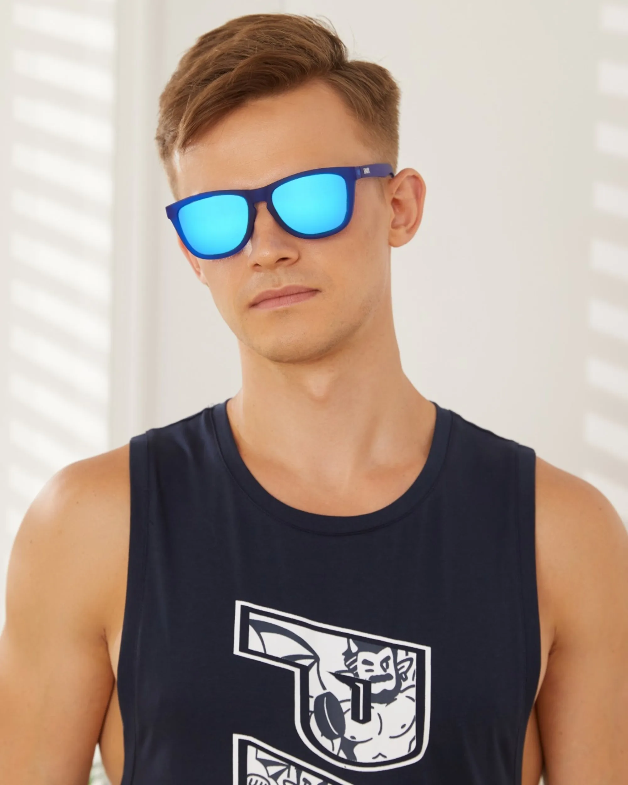 Polarized Sports Sunglasses with Mirror Lens TS001TDB