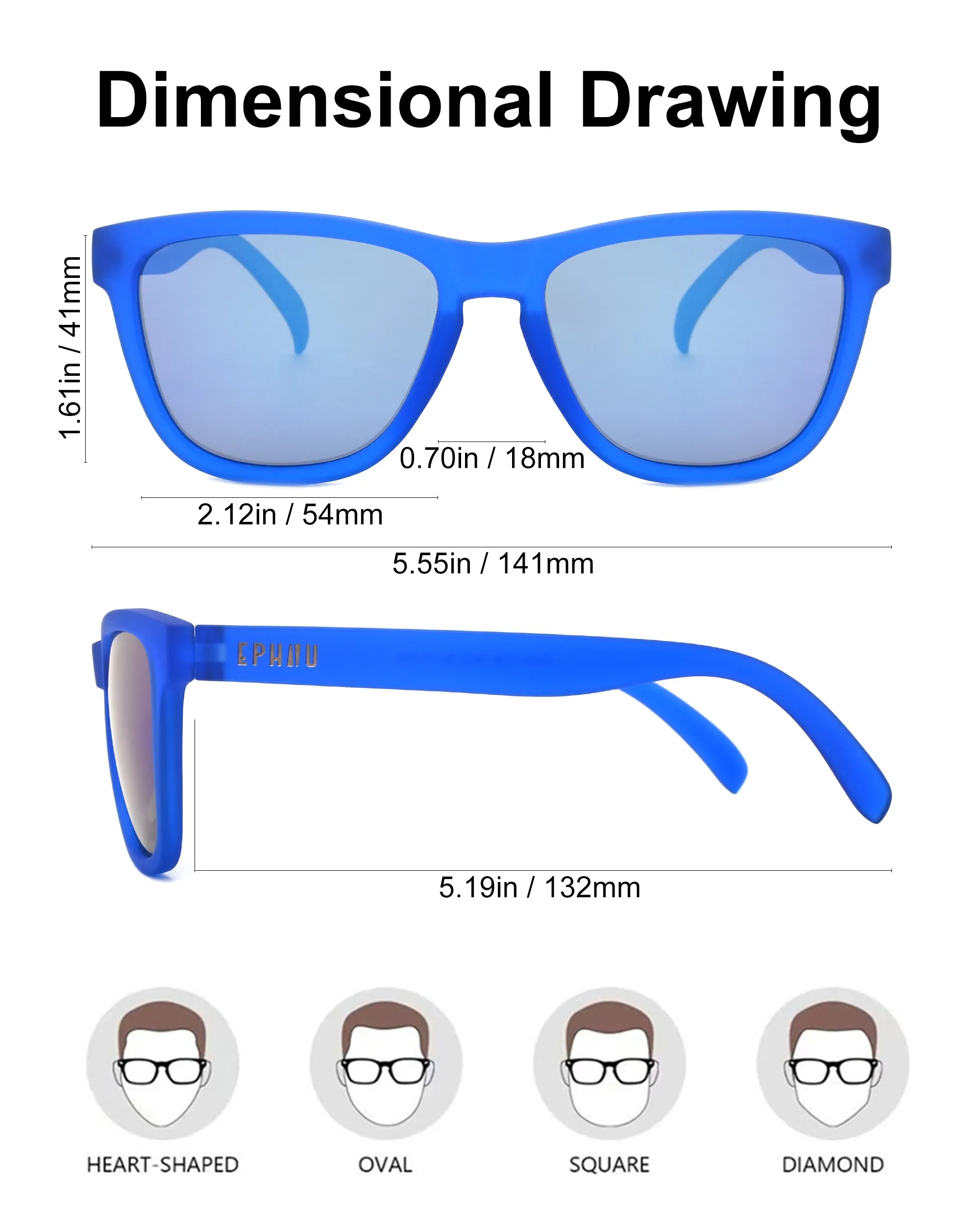 Polarized Sports Sunglasses with Mirror Lens TS001TDB