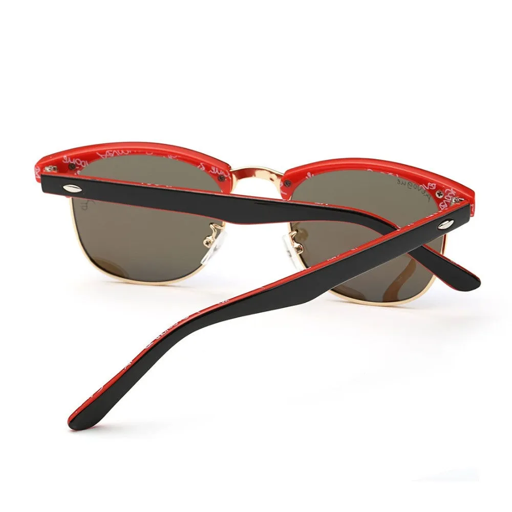 Polarized Sunglasses Men Retro Rivet High Quality Polaroid Lens Summer Style Brand Design Unisex Sun Glasses