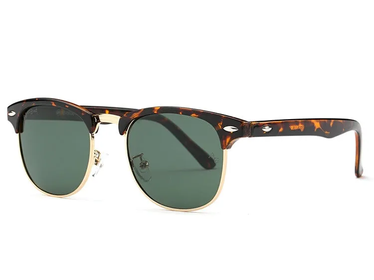 Polarized Sunglasses Men Retro Rivet High Quality Polaroid Lens Summer Style Brand Design Unisex Sun Glasses