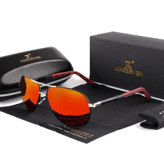 Polarized Unisex Sunglasses with Silicone and Aluminum Alloy Frame