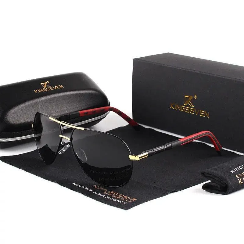 Polarized Unisex Sunglasses with Silicone and Aluminum Alloy Frame