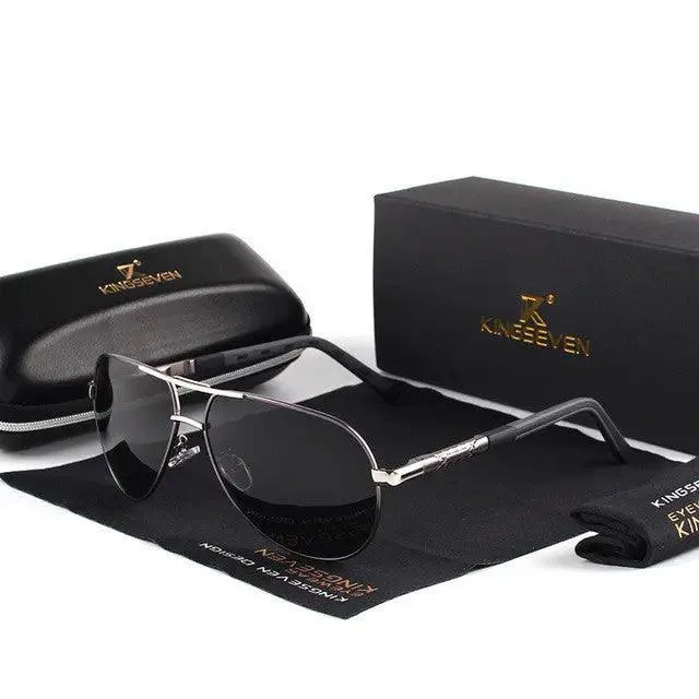 Polarized Unisex Sunglasses with Silicone and Aluminum Alloy Frame