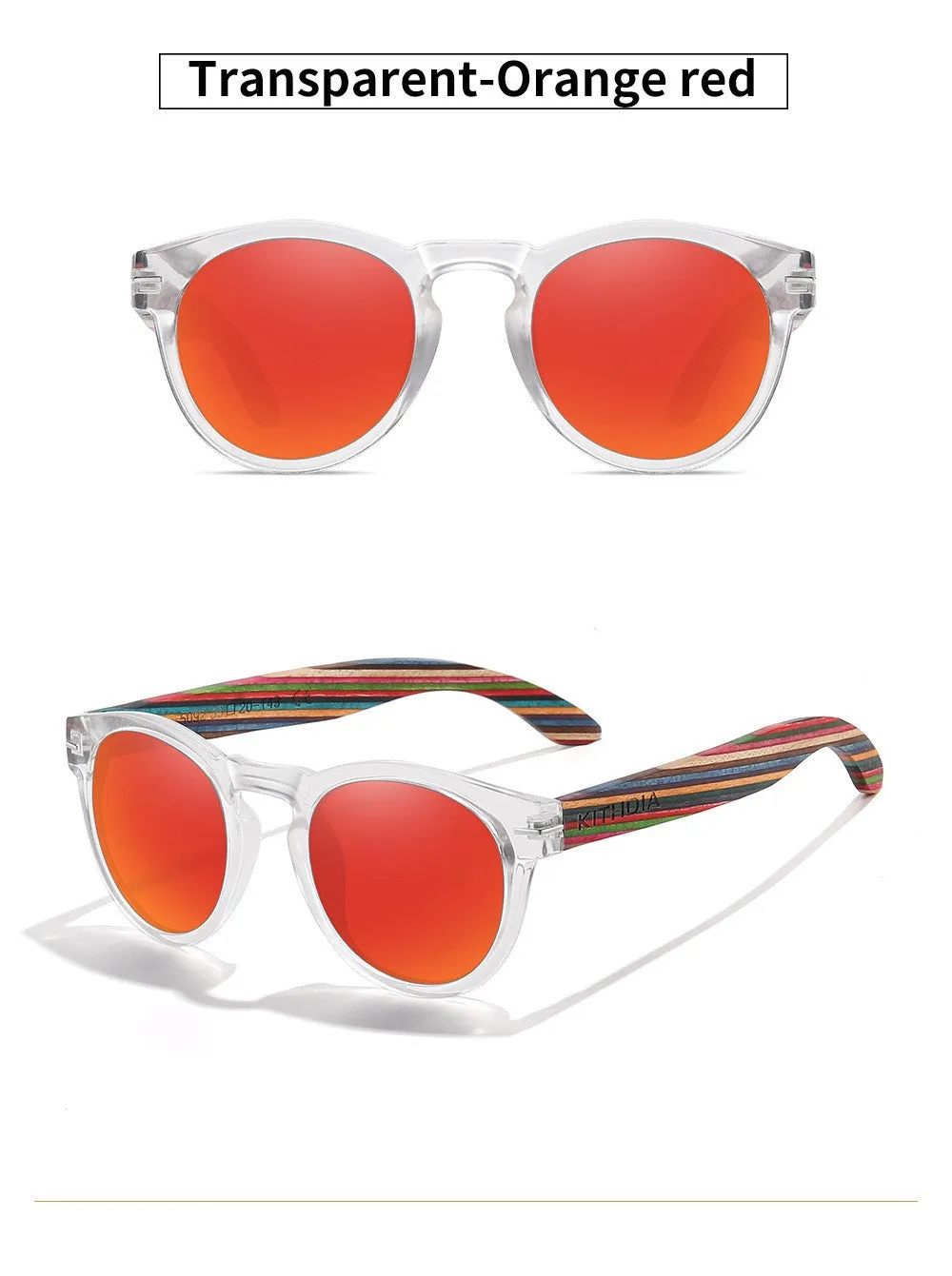 Polarized Wood Crimson Rose Rounds