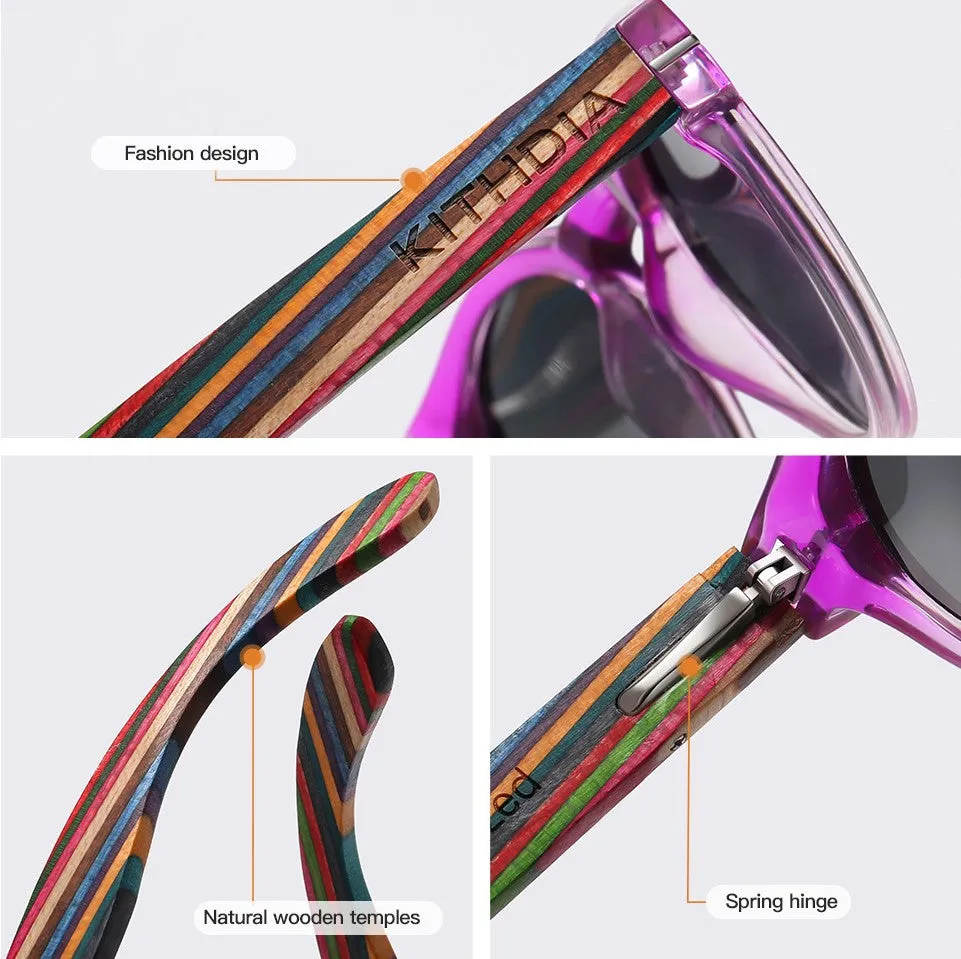 Polarized Wood Vivid Magenta Hues