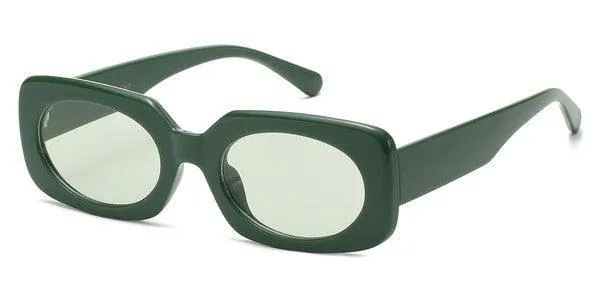 Polymer Squoval Retro Sunglasses