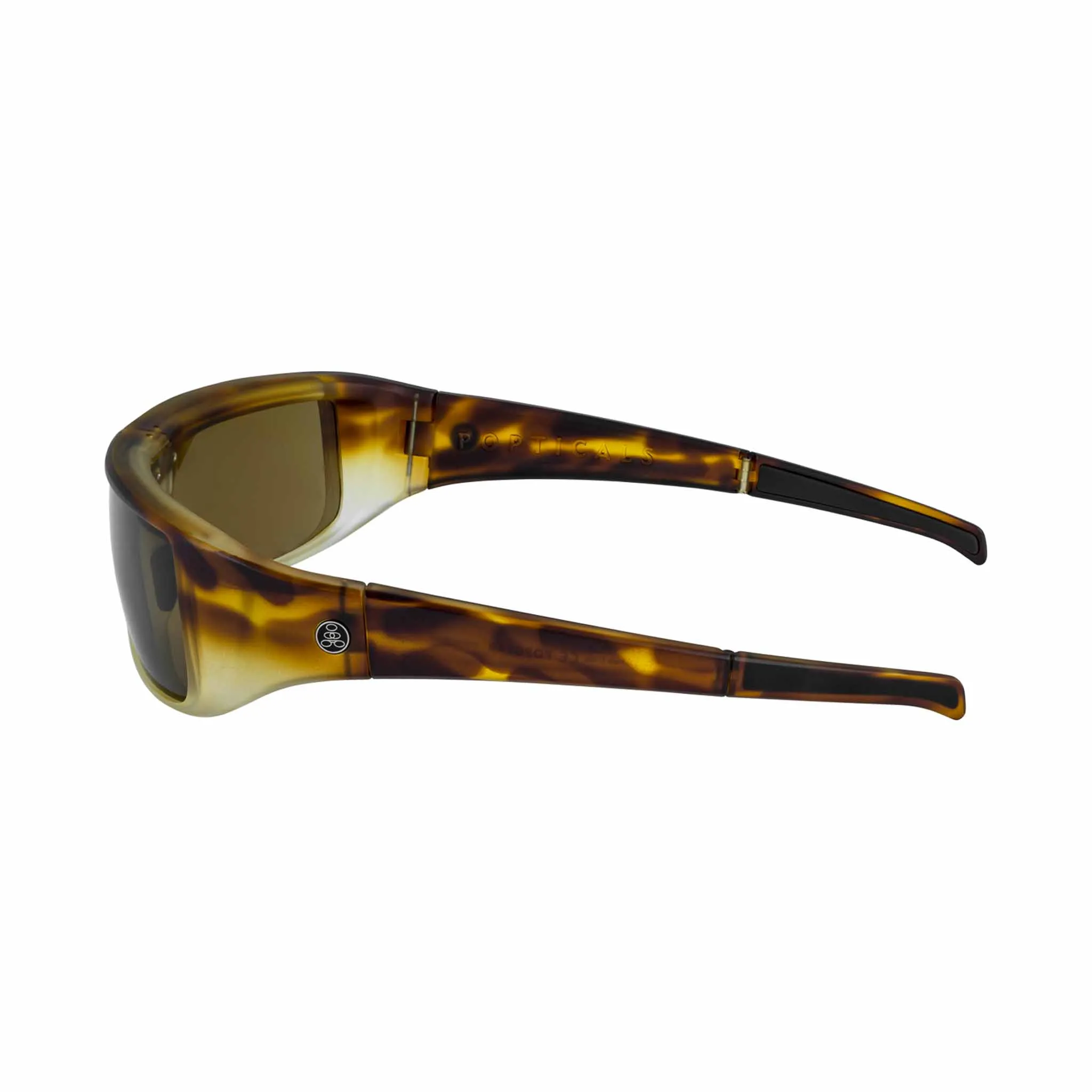 POPGEAR | Non-Polarized, Matte Tortoise Crystal, Brown Lens