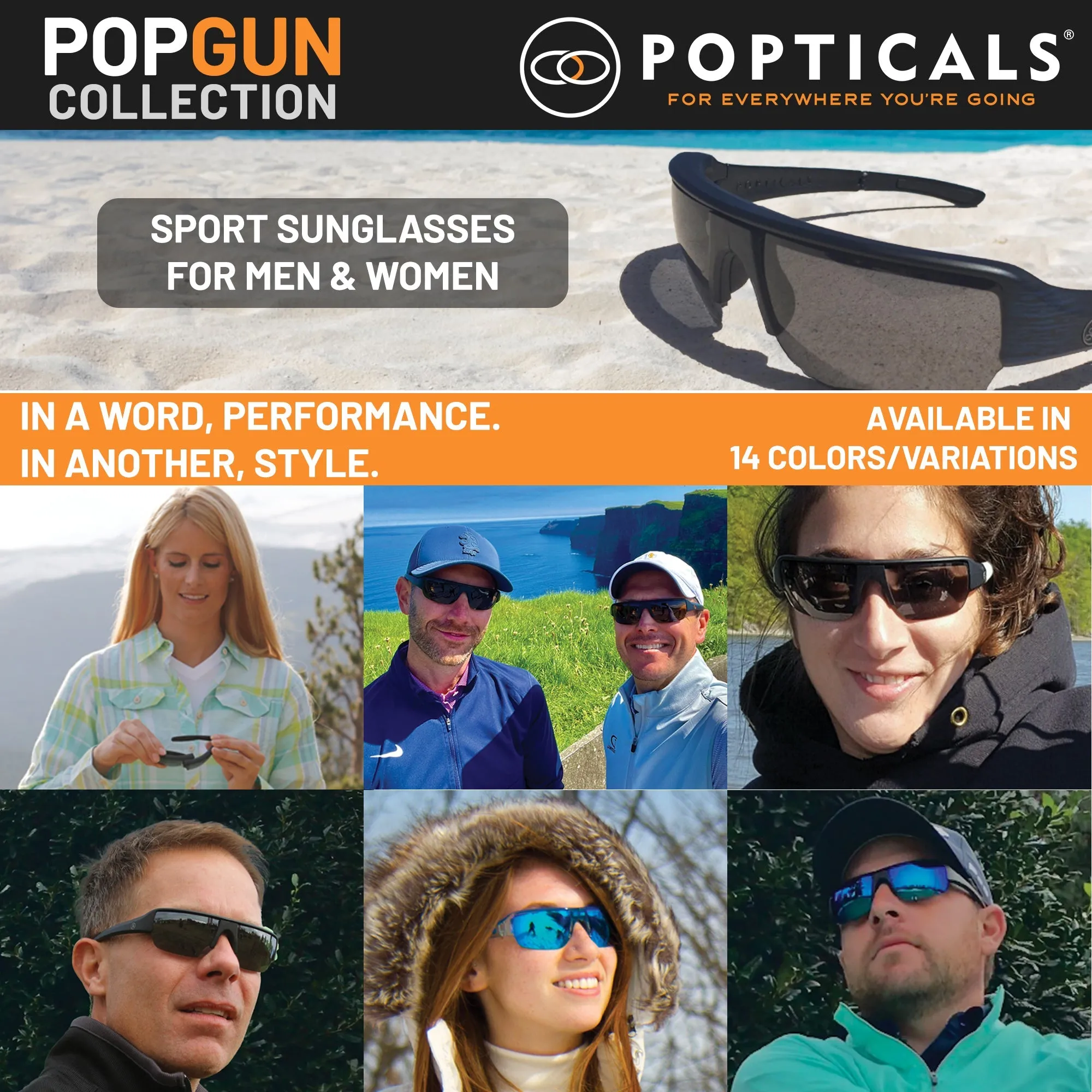 POPGUN | Polarized, Matte Black, Gray Lens